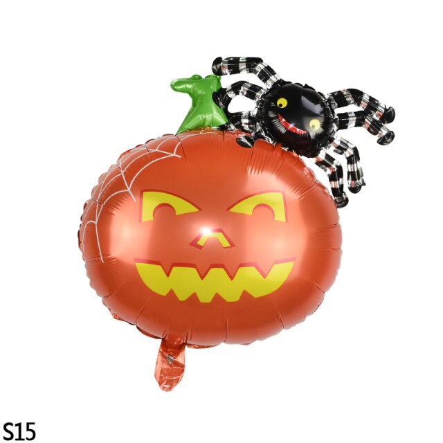 Halloween Cartoon Printed Foil Balloon Set