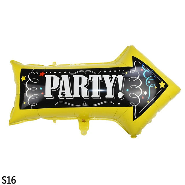 Halloween Cartoon Printed Foil Balloon Set