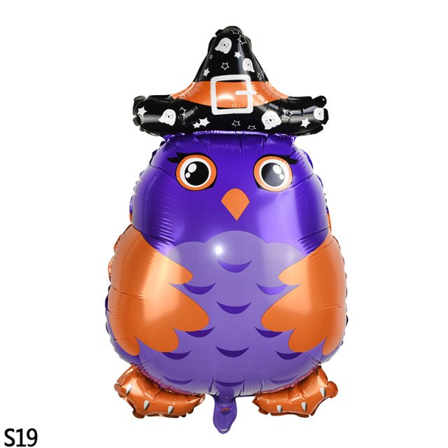 Halloween Cartoon Printed Foil Balloon Set