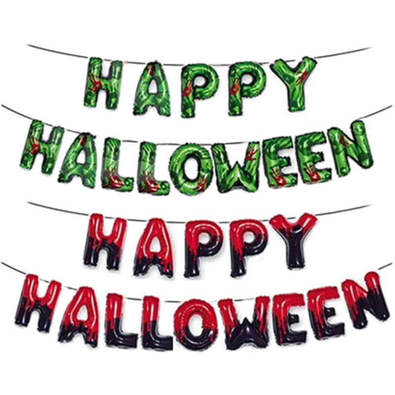 Happy Halloween Letter Set Balloons