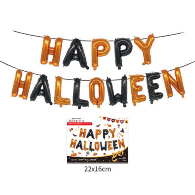 Happy Halloween Letter Set Balloons