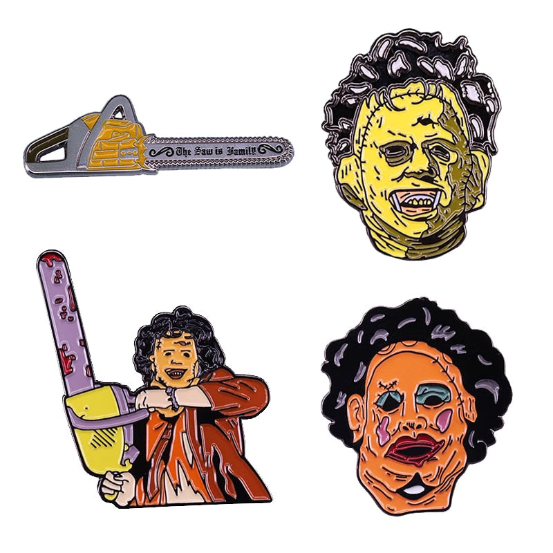 The Texas Chainsaw - Saw Scary Killer Enamel Pin Brooch