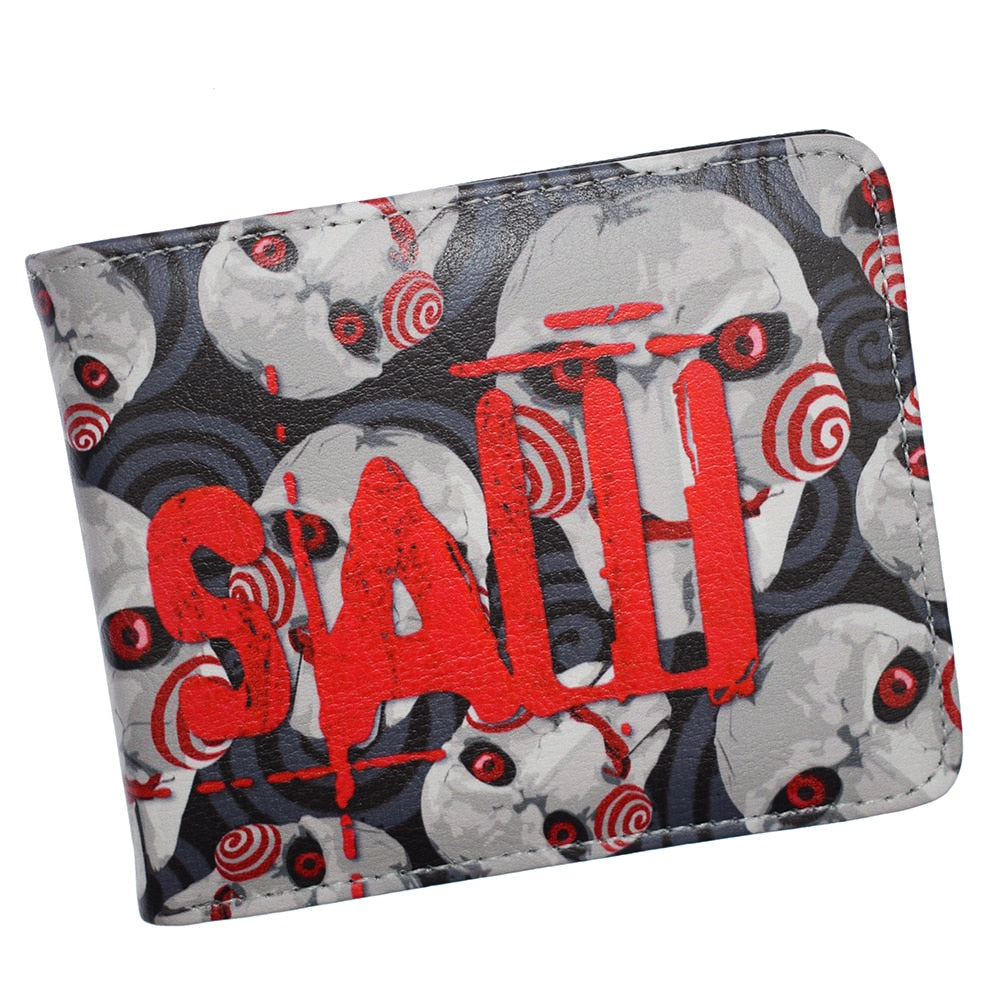 Saw Movie Themed Wallet With Coin Pocket