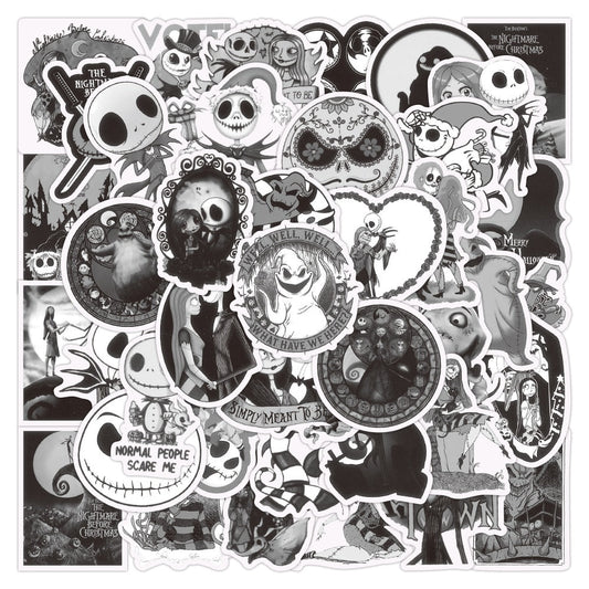 Black and White Decals For Halloween