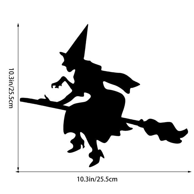 Halloween Window Decoration Witch Sticker