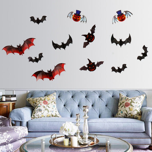 New PVC Pumpkin Wall Stickers For Halloween
