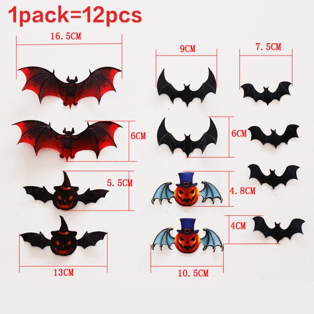 New PVC Pumpkin Wall Stickers For Halloween