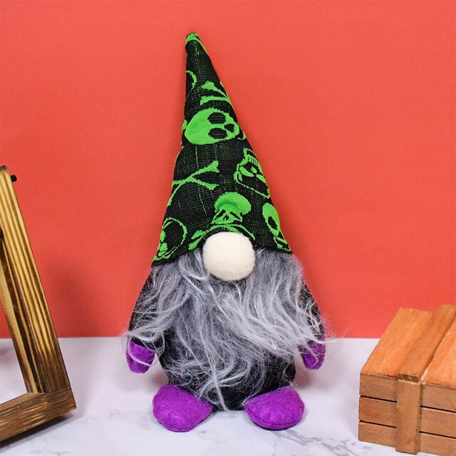 Cute Halloween Pumpkin Witch Ghost Cat Doll Toy
