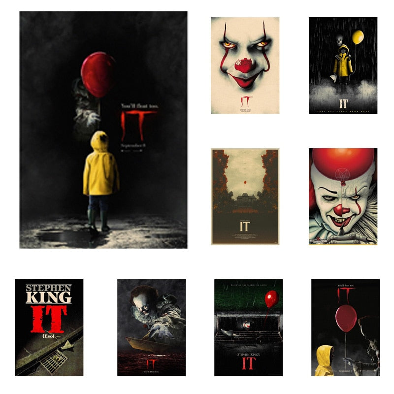 Horror It Movie Posters For Wall Decoration