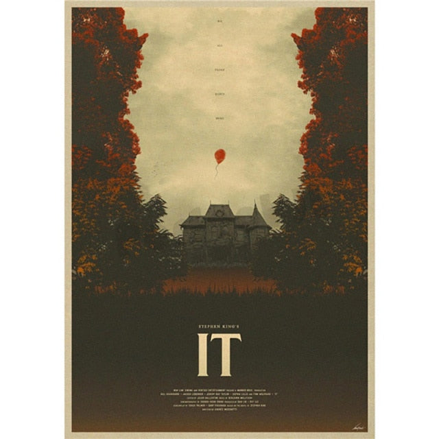 Horror It Movie Posters For Wall Decoration