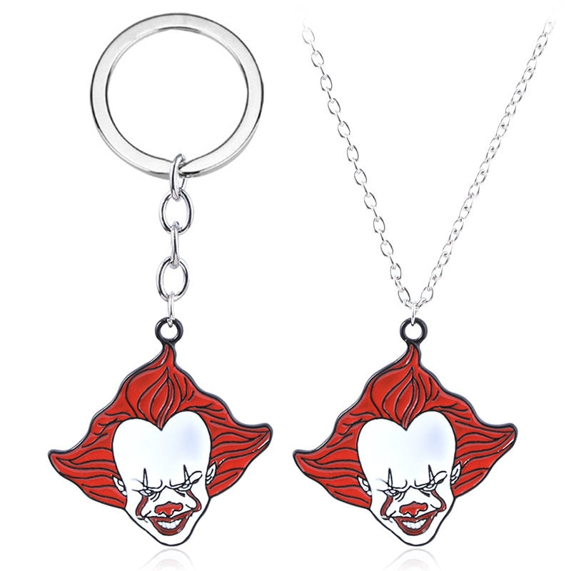 Horror IT Movie Clown Alloy Keychain