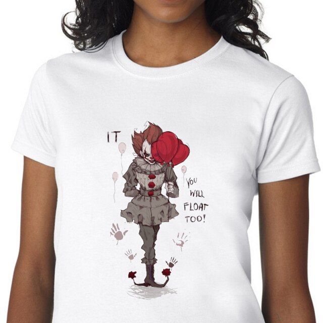 Horror IT Movie T Shirt Women Stephen King