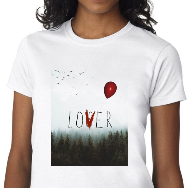 Horror IT Movie T Shirt Women Stephen King