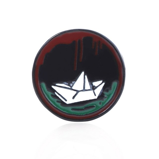 Scary IT Movie Clown Pennywise Enamel Brooch