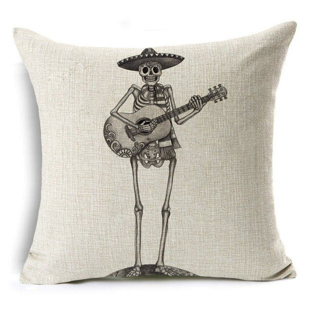 Cartoon Printed Cushion Cover For Halloween