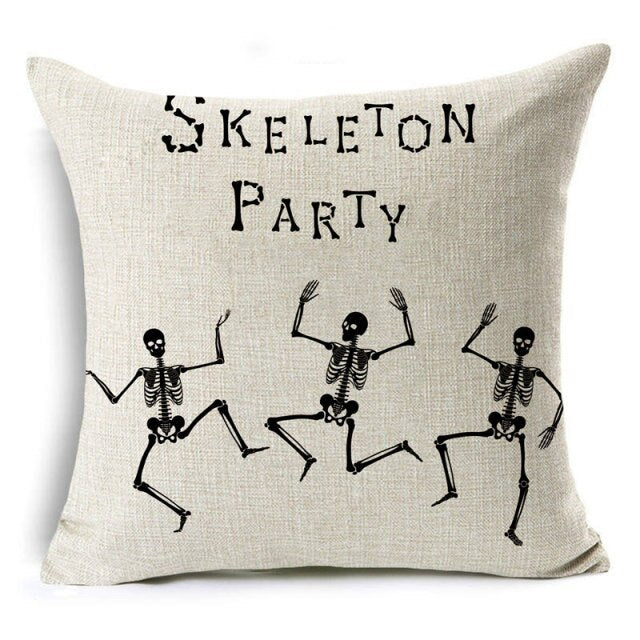 Cartoon Printed Cushion Cover For Halloween