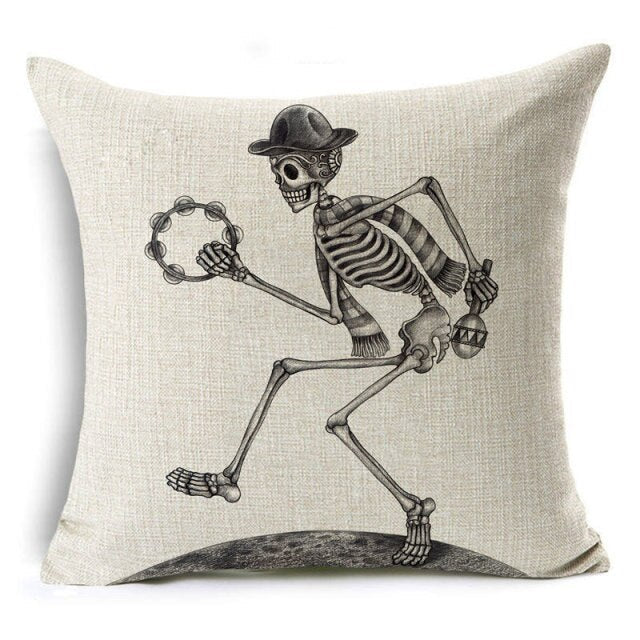Cartoon Printed Cushion Cover For Halloween