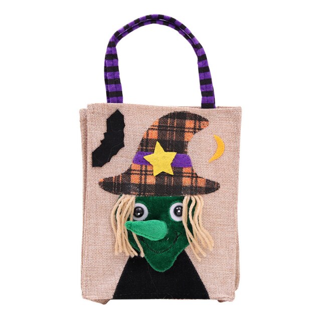 Linen Candy Bag For Halloween