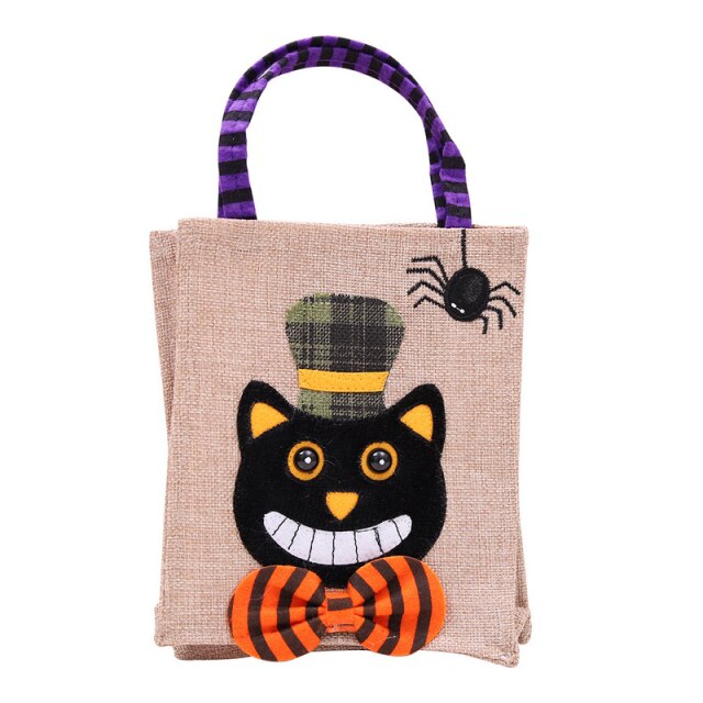 Linen Candy Bag For Halloween
