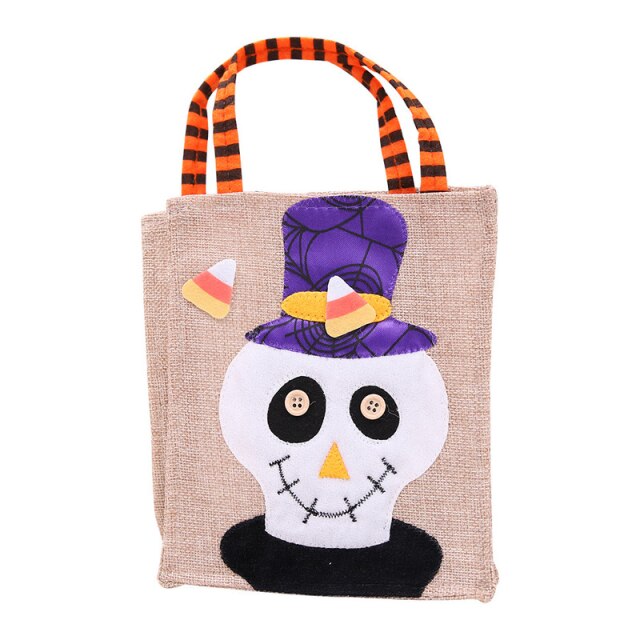 Linen Candy Bag For Halloween