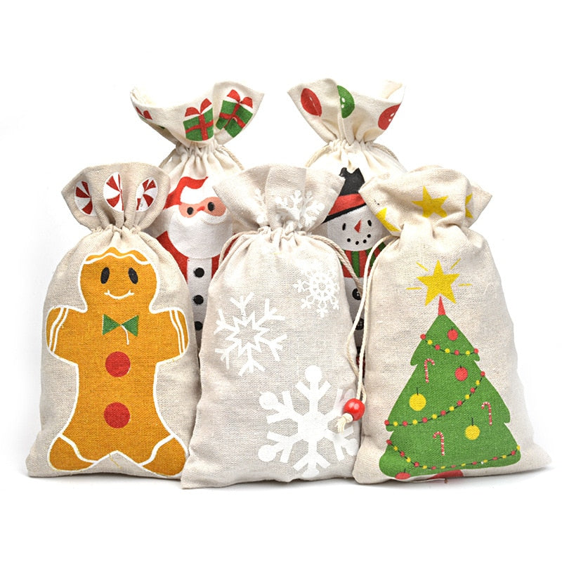 Gift Bag Pocket Cartoon Snowflake Halloween Candy Bag