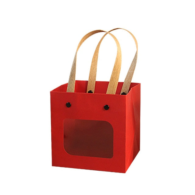 Hand-Held Kraft Paper Gift Bag