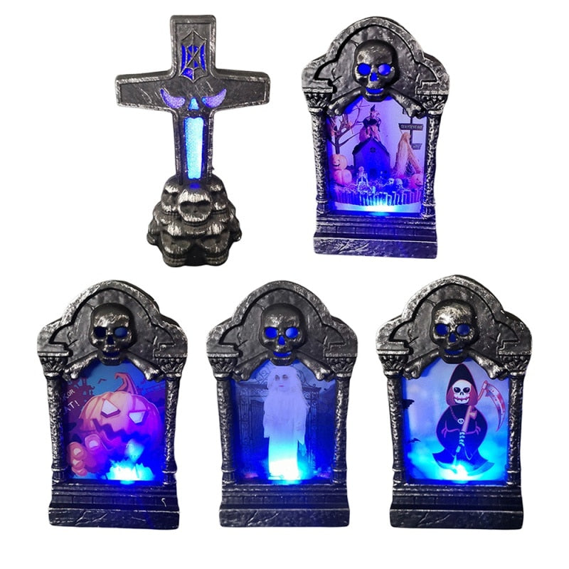 LED Tombstone Decoration For Halloween