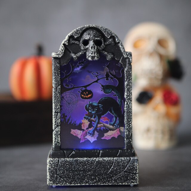 Halloween Tombstone Lamp Decoration