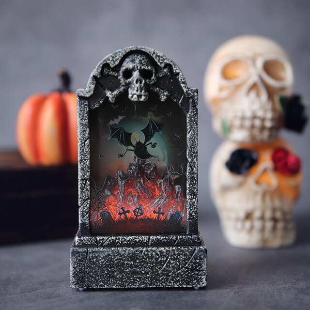 Halloween Tombstone Lamp Decoration