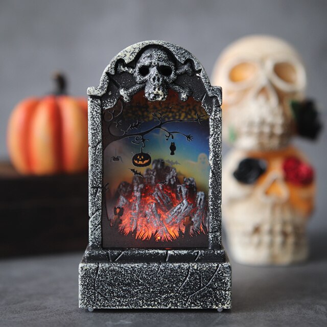 Halloween Tombstone Lamp Decoration