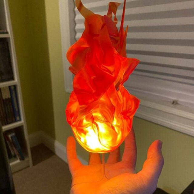 LED Ghost Fire Halloween Anime Dress Up Glowing Palm