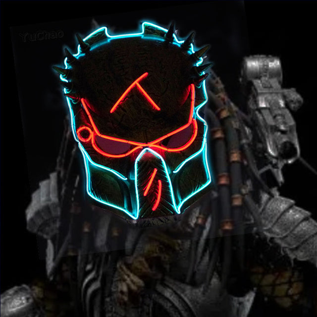 Fashion LED Mask Luminous Glowing Halloween Cosplay