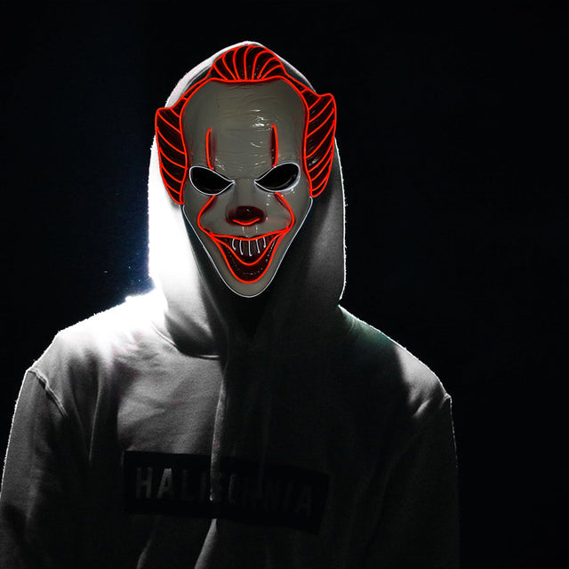 Fashion LED Mask Luminous Glowing Halloween Cosplay