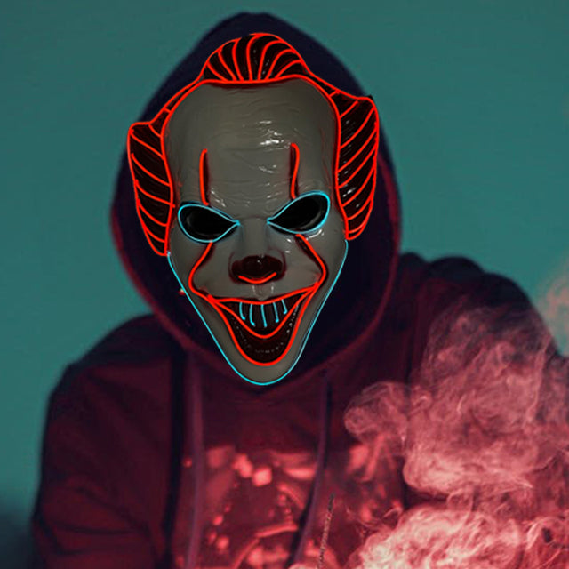Fashion LED Mask Luminous Glowing Halloween Cosplay