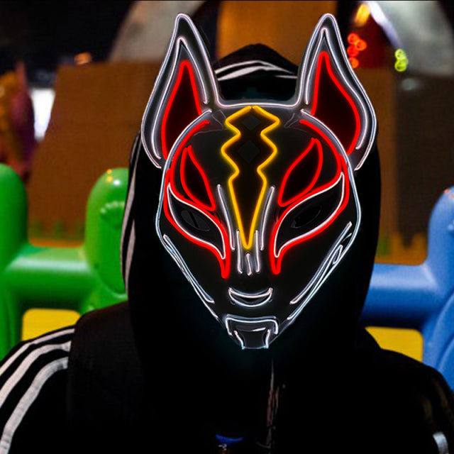 Fashion LED Mask Luminous Glowing Halloween Cosplay