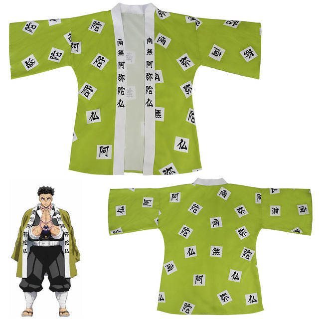 Demon Tanjiro Kamado Cosplay Cape Costume