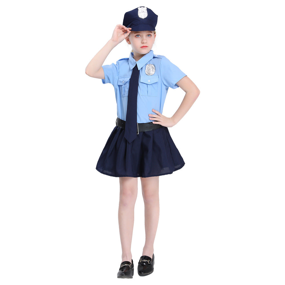Cute Police Costume For Girls
