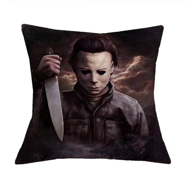 Halloween Themed Cotton Linen Pillowcase