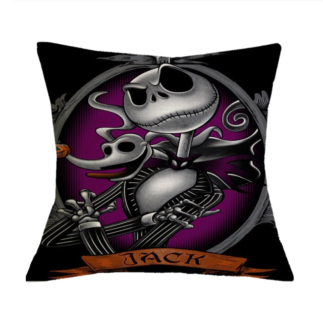Halloween Themed Cotton Linen Pillowcase