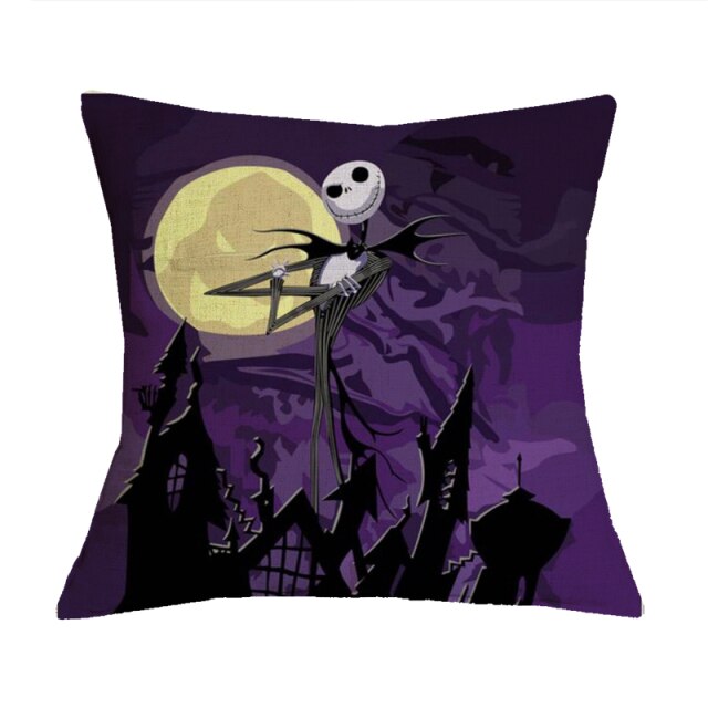 Halloween Themed Cotton Linen Pillowcase