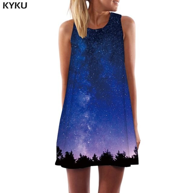 Skull Dress Women Band Party Music Metal Beach