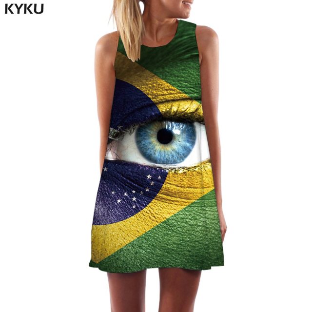 Skull Dress Women Band Party Music Metal Beach