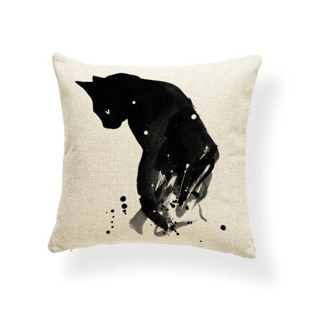 Animal Cat Cushion Cover Halloween Horror