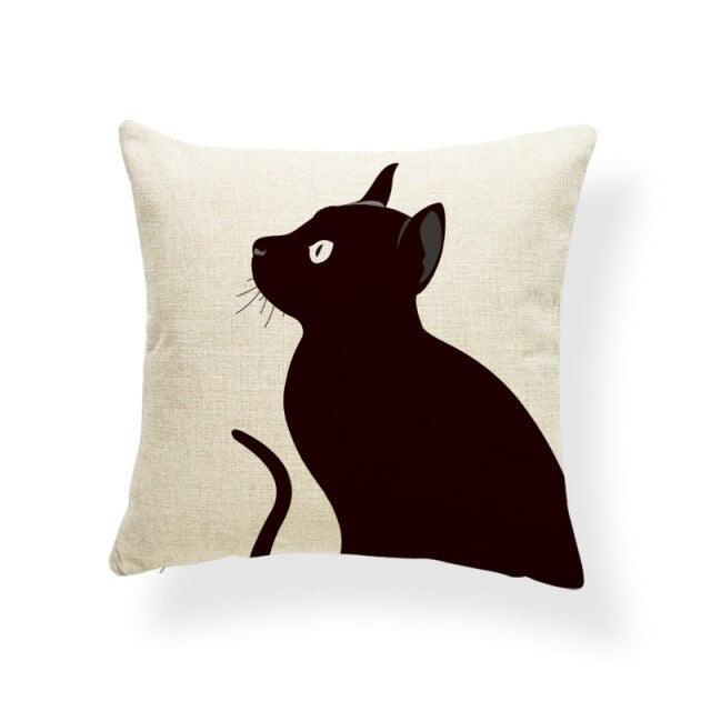 Animal Cat Cushion Cover Halloween Horror