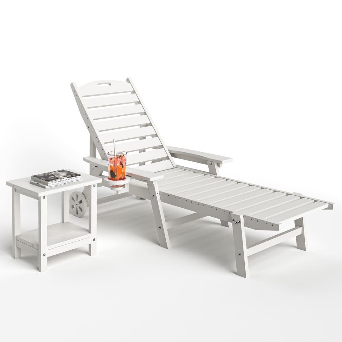 Corex HDPE Chaise Lounge Set