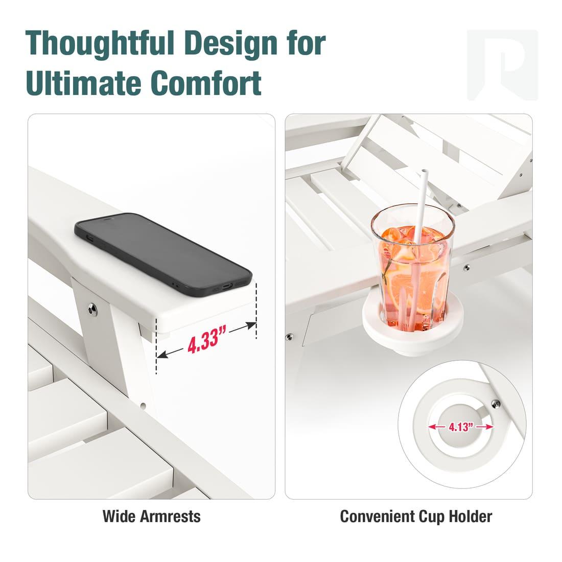 Corex HDPE Chaise Lounge Set