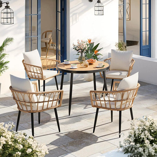 Grain Round Dining Set, 5-Piece