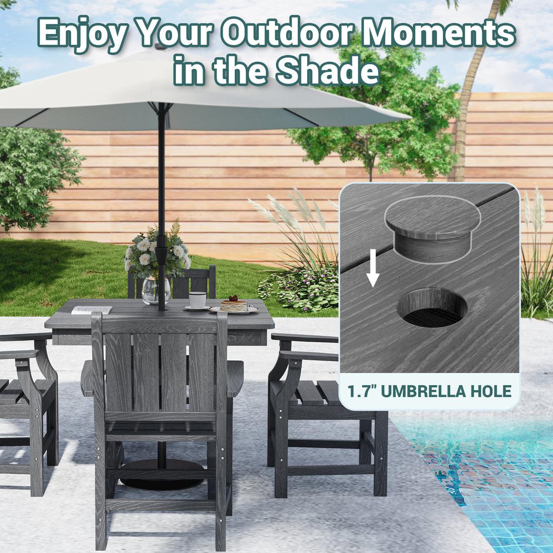 Corex HDPE Outdoor Dining Set, 5-Piece