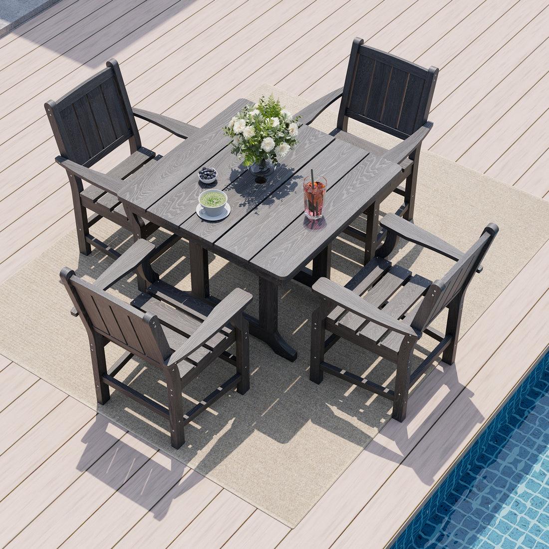 Corex HDPE Outdoor Dining Set, 5-Piece