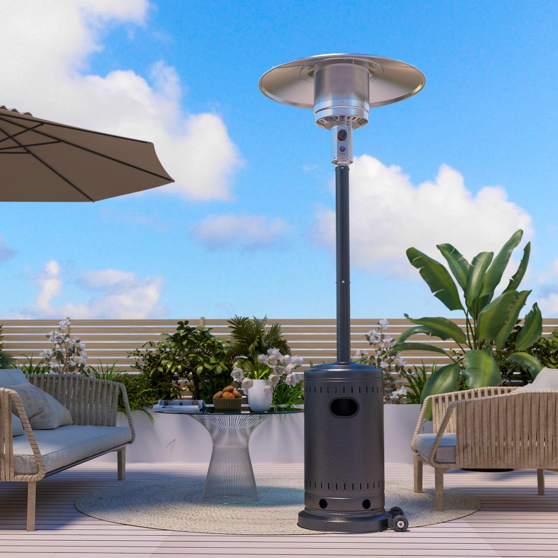 Pyra Propane Patio Heater with Wheels, 48,000 BTU